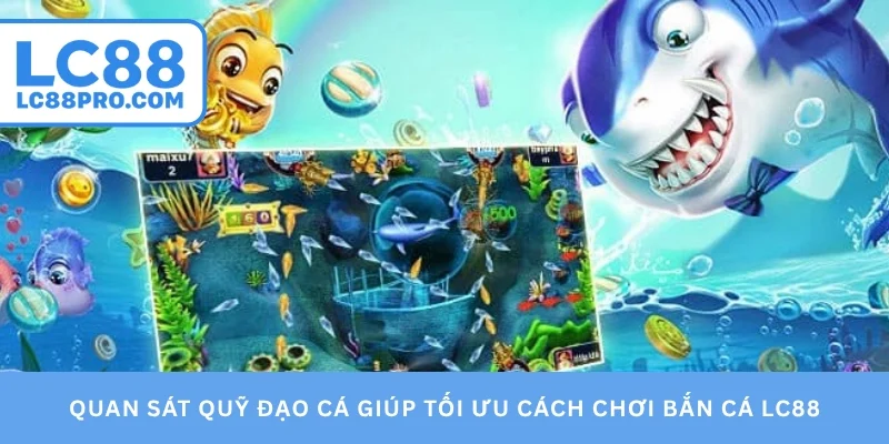 Quan sát quỹ đạo cá giúp tối ưu cách chơi bắn cá LC88